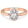thumbnail image 4 of IGI Certified 4 Carat Pear Shape Lab Grown Diamond Engagement Ring | 14K Rose Gold | Malissa Solitaire Diamond Ring | FG-VS1-VS2 Quality Friendly Diamonds, 4 of 6