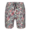 thumbnail image 4 of Naloa Daisies Flowers Men's Beach Shorts, Surfing shorts, Swim trunks, Quick Dry Swim Trunks for Surfing Beach Fun - XX-Large, 4 of 9