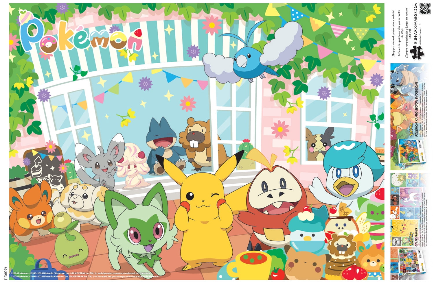 Buffalo Games Pokemon Happy Cafe 1000-Piece Interlocking Jigsaw Puzzle for Adults Ages 14+