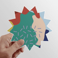 thumbnail image 1 of Calcomanías solares de vinilo Unbranded Plantas de color abstracto arte patron 10cm, 1 of 3