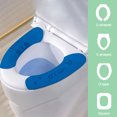 thumbnail image 3 of Cojín adhesivo para asiento de inodoro de baño 4 Cojín de asiento de invierno lavable y reutilizable, 3 of 5