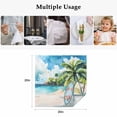 thumbnail image 4 of Summer Beach Cloth Napkins, Tropical Coastal Palm Tree Surfboard Washable and Reusable Dinner Napkins Set of 6, Table Napkin for Kitchen Party Birthday Wedding Hotel Housewarming 20"x20", 4 of 8