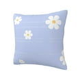 thumbnail image 2 of YFYANG Square Decorative Throw Pillow Case (Without Pillow Insert), Vintage Daisy Floral Bedroom Sofa Car Cushion Cover, 18"x18", 2 of 9