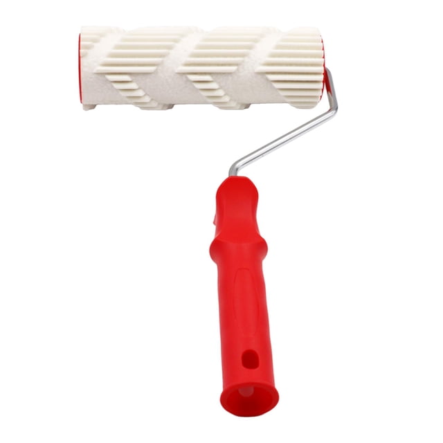 Rodillo de pintura con diseño de bricolaje, duradero decorativo, herramienta de pintura de pared, rodillo de goma para el hogar para papel de regalo Estilo A SM SunniMix Rodillo para pintar patrones
