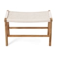 thumbnail image 6 of Imax Set Of 2 Evans Woven Teak Chair With Ottoman 23435-2, 6 of 6