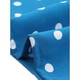thumbnail image 5 of DARING DIVA V Neck Dots Printed Short Sleeve Blouse Top XL Sky Blue, 5 of 6