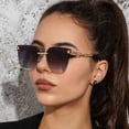 thumbnail image 3 of Frameless Unisex Sunglasses Gradient Lens for Outdoors Sports Travel Glasses UV Protection Lightweight Comfort, 3 of 4