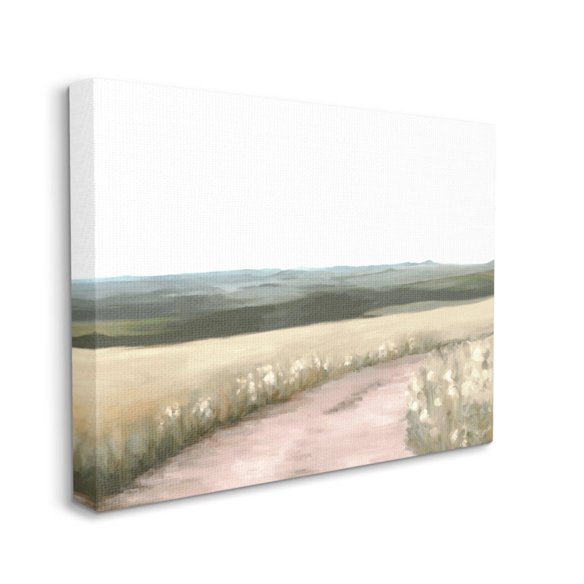 Stupell Industries Country Trail Scenery Nature Painting Gallery Wrapped Canvas Print Wall Art, 48 x 36