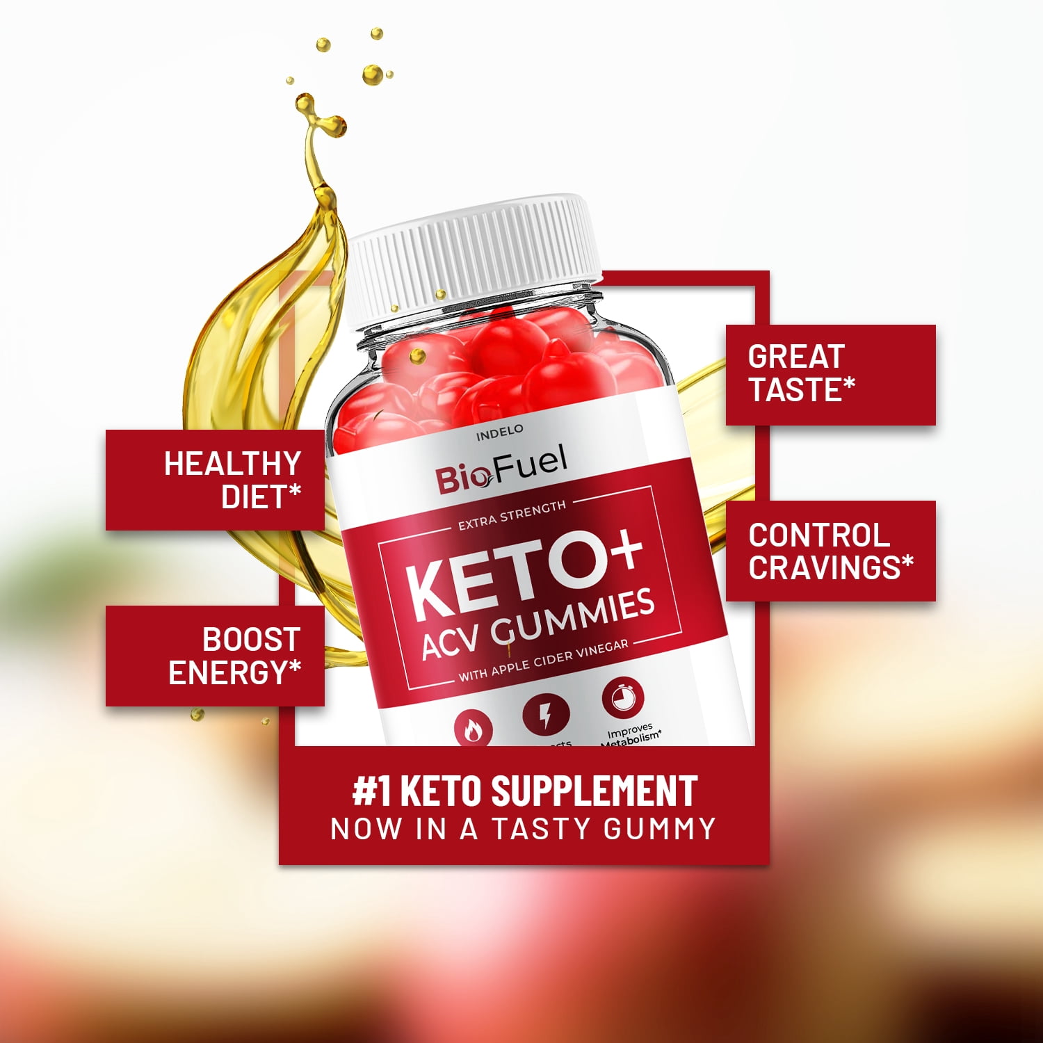 (3 Pack) BioFuel Keto ACV Gummies - BioFuel Keto+ACV Gummies, Extra Strength with Apple Cider Vinegar Vitamin B6 Vitamin B12 Beetroot Powder (180 Gummies)