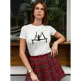 thumbnail image 2 of Air Gymnastics Split T-Shirt Women -Image by Shutterstock, Female x-Large, 2 of 4