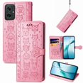 thumbnail image 4 of Funda Cartera FOXDOCK para Motorola Moto G35 , Flip PU con Relieve de Gatos y Perros, Tarjetero y Soporte, 4 of 6
