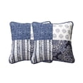 thumbnail image 2 of Bedding Set of 2 Bohemian Denim Blue Elegance Throw Pillow Covers 18x18, 2 of 2