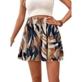 thumbnail image 2 of Women'S Flowy Shorts Beach Vacation Summer High Waist Wide Leg Casual Dressy Shorts Flower Color 1 XXL, 2 of 8