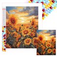 thumbnail image 1 of 5D DIY Con Cuentas Cuadradas Completas Girasol Del Arte 35x45cm, 1 of 9