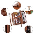 thumbnail image 5 of KAWELL Women's Leather RFID Blocking Wristlet Wallet - Large Capacity Purse with Wrist Strap, 5 of 8