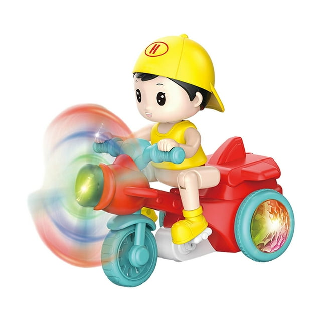 Lindo triciclo eléctrico para niños, juguete musical, coches, juguetes con luces, música, niños montando Rojo