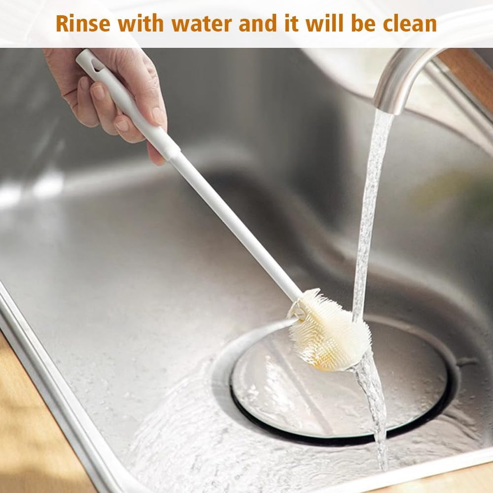 2024 New Flexible 360 Degrees Soft Bristle Silicone Cup Brush (1)