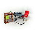 thumbnail image 3 of Niche Mia Bentwood Reclining Chair- Natural/ Red, 3 of 8