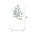 thumbnail image 2 of Vickerman 22" Silver Glitter Mistletoe Leaf Artificial Christmas Spray. Includes 12 sprays per pack., 2 of 2