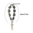 thumbnail image 2 of LSLJS Hand-woven Daisy Flower Keychains, Valentine Gifts Bohemian Style Clashing Color Floral Keyrings, Spring Summer Knitted Flowers Pendant Wool Woven Crafts Bracelet Phone Chain, 2 of 7