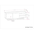 thumbnail image 3 of Simpli Home Simpli Home Harrow SOLID MANGO WOOD 60 inch Wide Contemporary Modern TV Media Stand in Natural For TVs up to 65 inches, 3 of 10