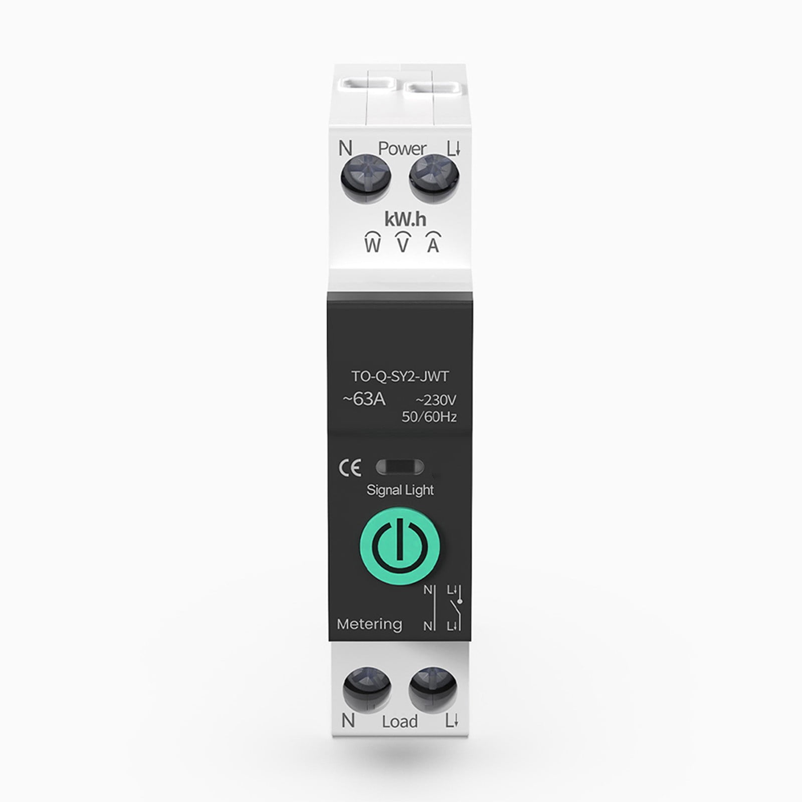 For Zigbee 1P63A Adjustable Smart Circuit Breaker Din Rail Remote Control Switch