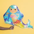 thumbnail image 4 of Way to Celebrate! 38in. Birthday Mermaid Foil Balloon, Multicolor, 4 of 5