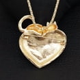 thumbnail image 4 of QQTDFG Multi-color Enamel Big Love Heart Cat Kitten Pendant Necklace/Brooch Pin 3 Color-Black, 4 of 4