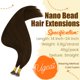 thumbnail image 2 of Extensiones de pelo Nano Ring Ugeat Chocolate Brown 40 cm 50 g, 2 of 9