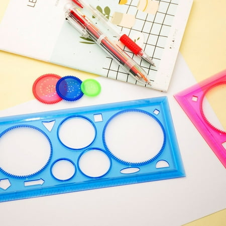Drppepioner Kids toys 4Pc Spiral Drawing Kit Design Geometric Ruler