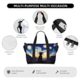 thumbnail image 3 of Travel Duffle Bag Cat Under Starry Skies Travel Tote Bags Carry on Luggage Waterproof Weekender Bags with Top Handle Adjustable Shoulde Strap for Travel Gym, 3 of 5