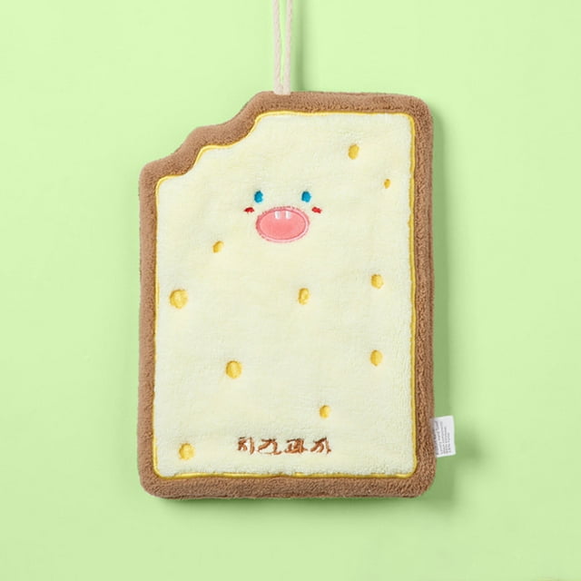 Clearance! Korean Cute Hanging Kitchen Hand Towel, Three-layer Thickened Velvet Wiping & Drying Cloth for Home Kitchen