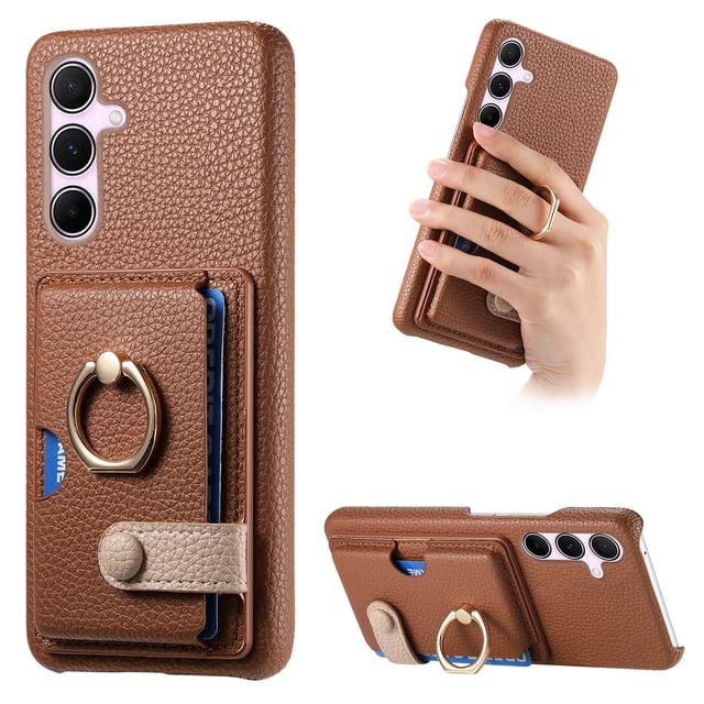 Compatible con iPhone 12 Mini, Funda GANGXUN con soporte magnético y tarjetero