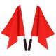 thumbnail image 3 of 2pcs Referee Flags Sports Competition Signal Flags Handheld Flags For Soccer Basketball Football, 3 of 4