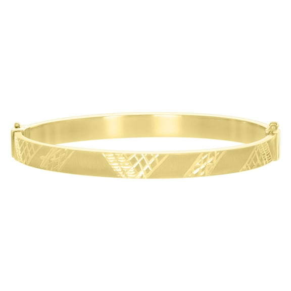10kt Real Yellow Gold Womens Fashion Bangle