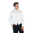 thumbnail image 2 of Gioberti Men's Formal 4pc Satin Vest Necktie Bowtie and Pocket Square, 2 of 3