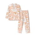 thumbnail image 1 of Balery Geese and Flower Pijama para Hombre de Dos Piezas con Manga Larga, Conjunto de Dormir y Descanso Suave con Bolsillos-Small, 1 of 7