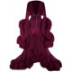 thumbnail image 1 of Vestido largo para mujer: mangas acampanadas con plumas, ideal para despedidas de soltera, 1 of 1