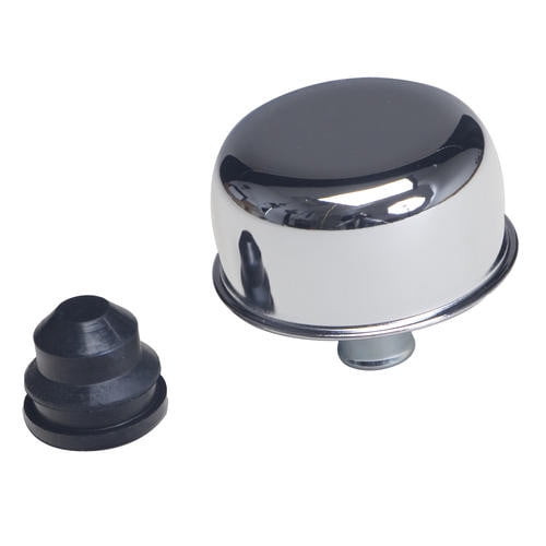 Trans Dapt Bouchon Respirant pour Carter 4871 Rond; Diamètre 2-3/4 Pouce; Style Push-In; Chrome; avec Illets