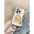 thumbnail image 4 of Cartoon Smile Leather Magnetic Wireless Charge Invisible Bracket Case For iPhone 11 12 13 14 15 Pro Max Plus For Magsafe Cover Style 01 for iphone13ProMax(6.7"), 4 of 6