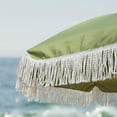 thumbnail image 4 of AMMSUN 7ft Patio Umbrella with Fringe Tassel Outdoor UPF50+ Shade Tilt Shelter,Green, 4 of 8