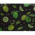 thumbnail image 4 of oneOone Georgette Viscose Black Fabric Lemon Vegetable Craft Projects Decor Fabric Printed By The Yard 42 Inch Wide, 4 of 4