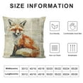 thumbnail image 5 of FUMJ  Vintage Animal Throw Pillow Covers Wild Animals Black Bear Fox Owl Hamster Square Decorative Cushion Covers with Rustic Lettering Pillowcases Cushion Case, 5 of 5