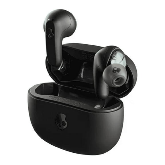 Skullcandy Rail XT True Wireless Inner Ear Earbuds with Skull-iQ, True Black