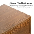 thumbnail image 5 of Furniture of America Erik Adult Mid-Century 5-Drawer Bedroom Wood Vertical Dresser, Walnut, 5 of 13