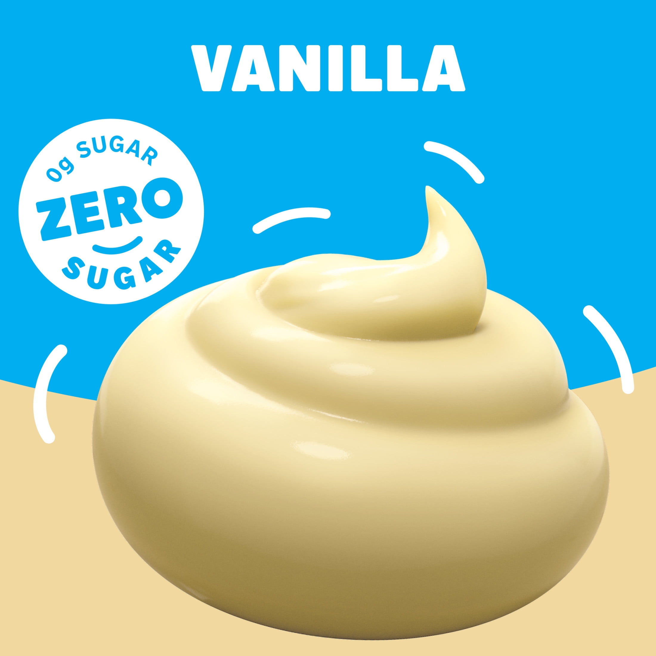 (24 pack) Jell-O Vanilla Zero Sugar Instant Reduced Calorie Pudding & Pie Filling Mix, Family Size, 1.5 oz Box