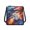 Bald Eagle and US Flag, variant on Wolf Leather Shoulder Purse Satchel Bag, Waterproof Durable Crossbody Bag Lightweight for Work Travel