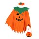 thumbnail image 5 of Poncho de calabaza para disfraz de cosplay, reutilizable, bonito y portátil, para juegos de rol. S, 5 of 9