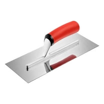 VEVOR Tile Tools, Stainless Steel Flat Finishing Trowel, 10.9 x 4.4 in Concrete Cement Drywall Plastering Tile Masonry Construction Hand Tools with Handle, for Apply, Spread, Flatten, Smooth, Polish