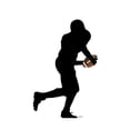 thumbnail image 3 of Football Player Running Silhouette, 3 of 3